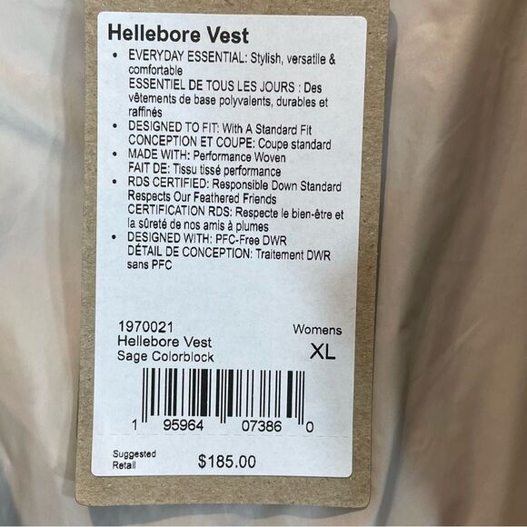 Prana Vest Puffer Contrast 2 Tone Insulated Snap Outdoor Hellebore XL - Picture 8 of 13